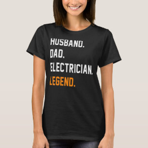 Camiseta Padre padre de la leyenda eléctrica del marido pap