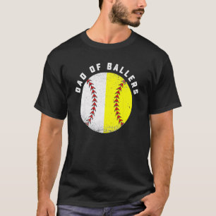 Camiseta Padre Padre De Papá, Jugador De Béisbol De Softbol