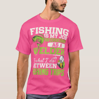 Camiseta Padre padre de soldador de pescador de pescadores