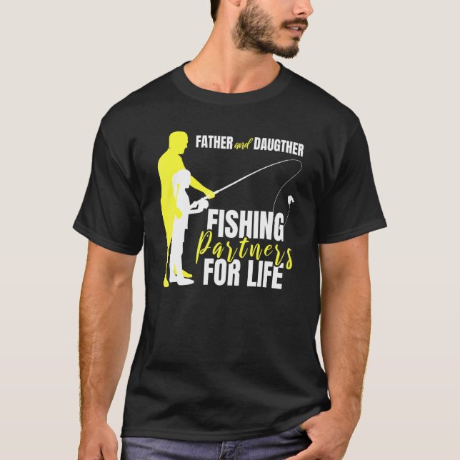 Camiseta Padre Papi Hija Pesca Pescado Familiar (Anverso)