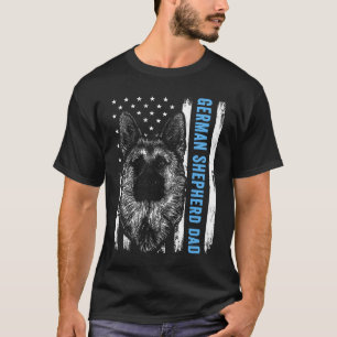 Camiseta Padre Pastor Alemán Para Hombres Padre De Perro Ba