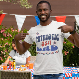 Camiseta Padre patriótico 4 de julio camiseta, 4 de julio p