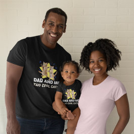 CAMISETA ¡PADRE PERSONALIZADA Y YO DOS GATOS GUAY!