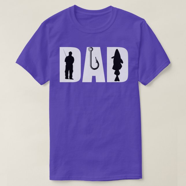 Camiseta Padre pescador papá anzuelo de pesca pescador angu (Diseño del anverso)