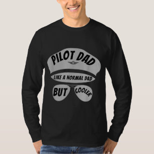 Camiseta Padre piloto y avión de aviación divertidos