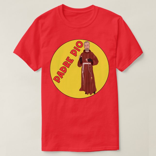 Camiseta Padre Pío (Diseño del anverso)