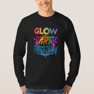 Camiseta Padre político de fiesta de neón Efecto de salpica