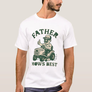 Camiseta Padre priva a mejor padre pastor de césped gracios