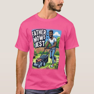 Camiseta Padre priva al mejor padre afroamericano de prado
