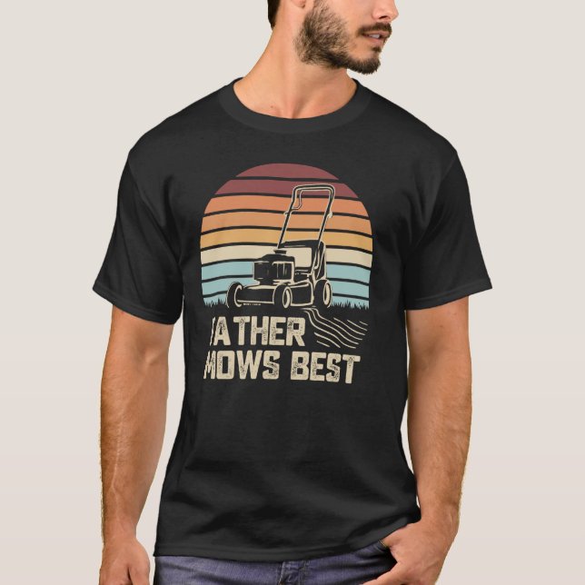 Camiseta Padre priva de los mejores cuidados de césped dive (Anverso)