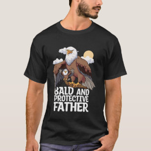 Camiseta Padre protector calvo para el Día del Padre Hijo E