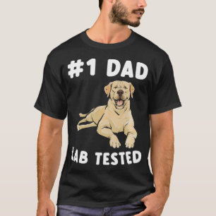 Camiseta Padre recuperador de Labrador amarillo probado en 