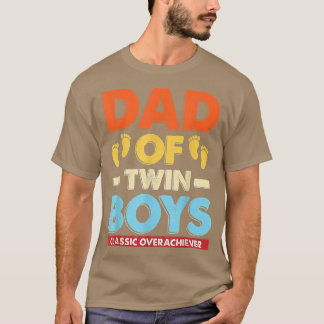 Camiseta Padre Retro De Dos Chicas Gemelas Clásicas Sobrevi