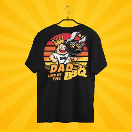 Camiseta Padre Señor de la barbacoa, maestro de la parrilla