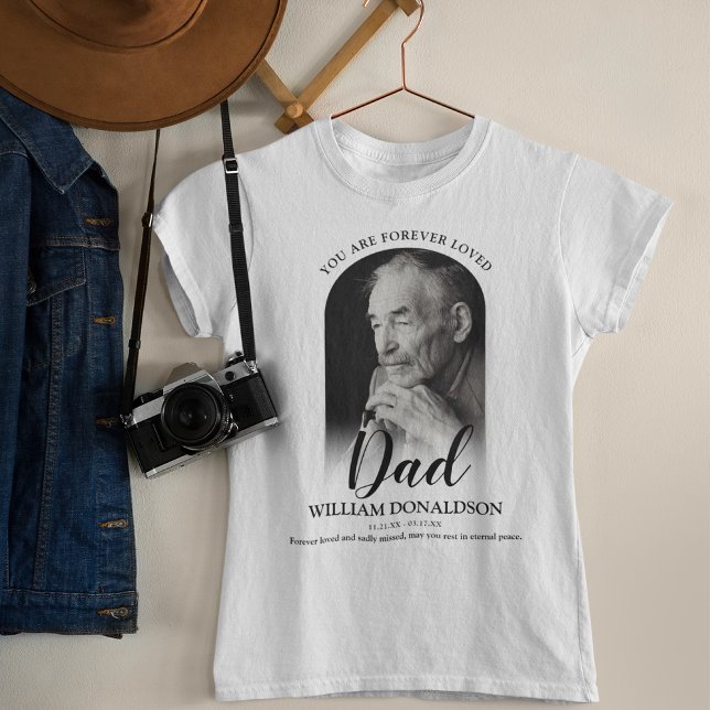 Camiseta Padre Siempre Amado | Foto Memorial T-Shirt (Subido por el creador)