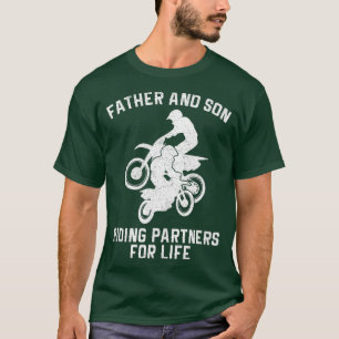 Camiseta Padre Son Socios De Viaje Motocross Dirt Bike