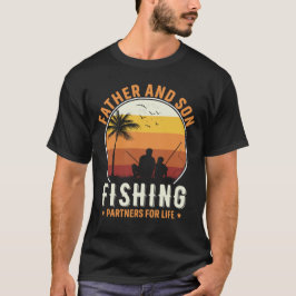 Camiseta Padre Son Socios Pesqueros Pescador