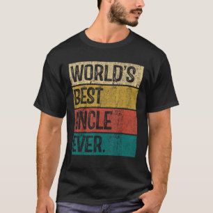 Camiseta Padre Vintage del mejor tío del mundo masculino