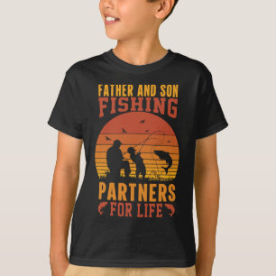 Camiseta Padre Vintage Son Socios Pesqueros Para La Vida Pa