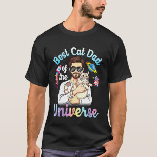 Camiseta Padre y American Curl Mejor Papá Gato del Universo