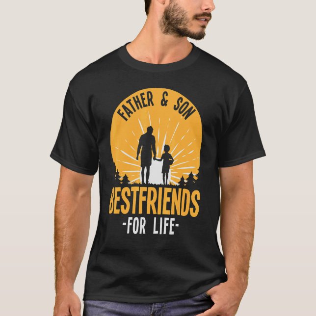 Camiseta Padre Y Hijo Mejores Amigos Por La Vida (Anverso)