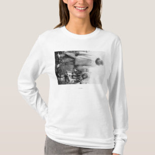 Camiseta Padre y niño esquimales en la fotografía de Alaska