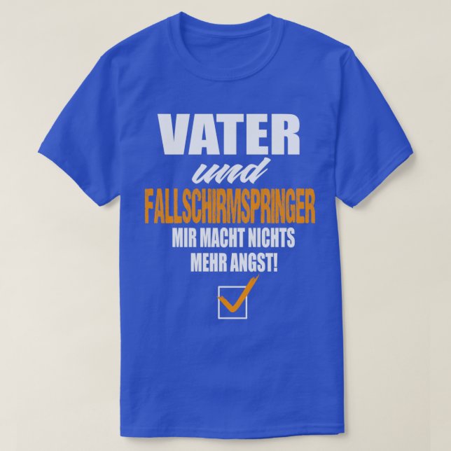 Camiseta Padre Y Paracaidista 1 (Diseño del anverso)