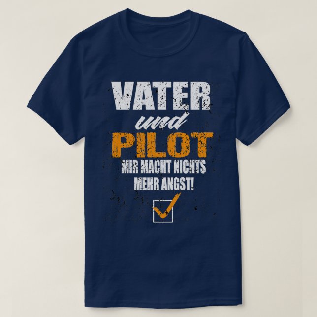 Camiseta Padre Y Piloto 1 (Diseño del anverso)