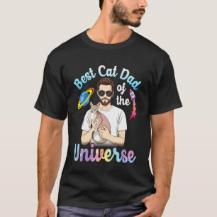 Camiseta Padre y Singapura Mejor Papá Gato del Universo