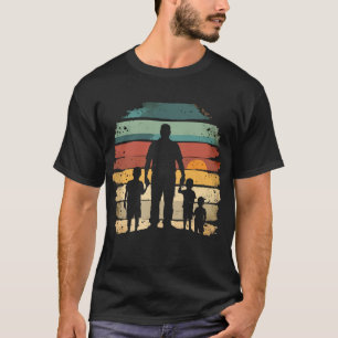 Camiseta padre y tres hijos vintage