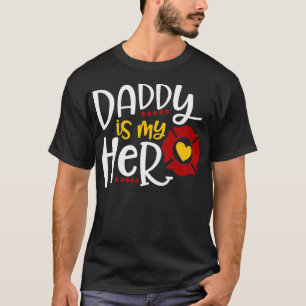 Camiseta Padres bomberos Día papá es mi héroe de regalo