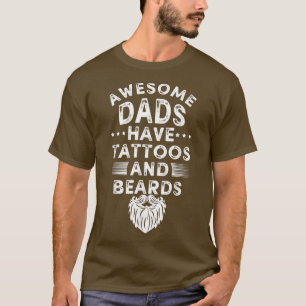 Camiseta Padres camisas de tatuaje barba papa regalo pa