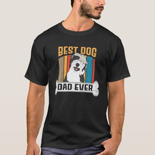 Camiseta Padres Day Sheepadoodle Perro Lover Mejor Perro Pa (Anverso)