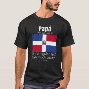 Camiseta Padres de bandera patriótica de la República Domin