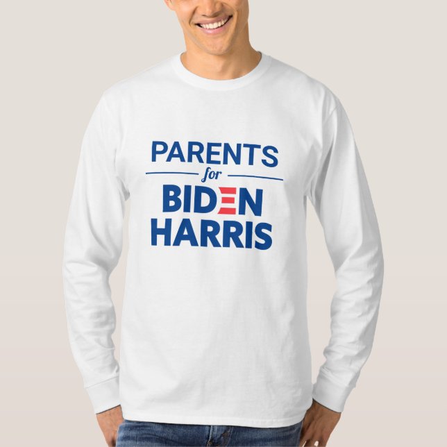 Camiseta Padres de Biden Harris Personalizado Textos (Anverso)