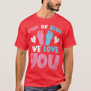 Camiseta Padres De Color Rosa O Azul Amamos A Su Fiesta Beb