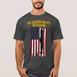 Camiseta Padres del Día de los Veteranos Submarinos USS Blu