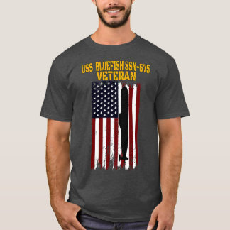 Camiseta Padres del Día de los Veteranos Submarinos USS Blu