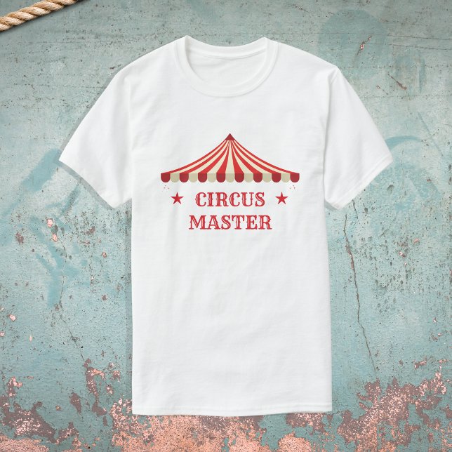 Camiseta Padres del partido temático "Circus Master Birthda (Circus master - Parents Birthday T-shirt)