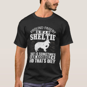 Camiseta Padres del perro de corbata para hombres mujeres p