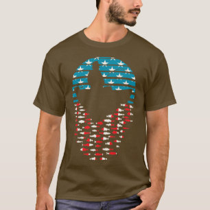 Camiseta Padres Día Pesca Retro Sunset Funny Fisherman U