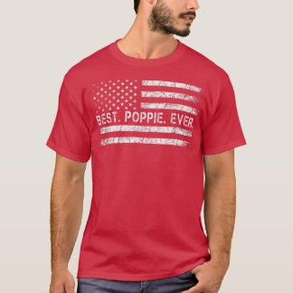 Camiseta Padres dicen mejor poppie con bandera estadouniden