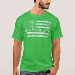 Camiseta Padres dicen mejor poppie con bandera estadouniden
