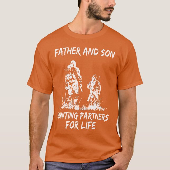 Camiseta padres e hijos cazadores de parejas para la caza d (Anverso)