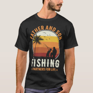 Camiseta Padres e hijos socios de pesca para la vida Pescad