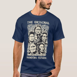 Camiseta Padres fundadores nativos indios americanos