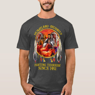 Camiseta Padres fundadores nativos indios T