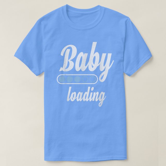 Camiseta Padres Futuros Cargando Bebé Invitación Preg (Diseño del anverso)