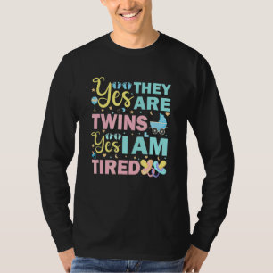 Camiseta Padres gemelos gemelos con padre emparejado