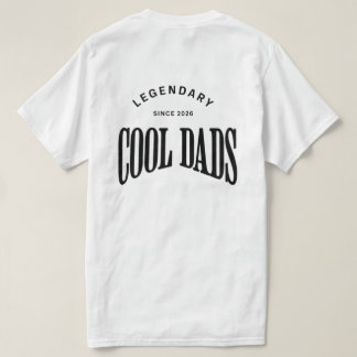 Camiseta Padres Geniales Legendarios – Diseño de Tipografía